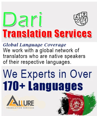 dari translation services